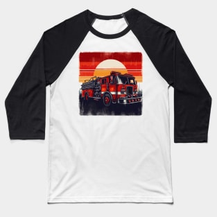 Fire Truck Baseball T-Shirt